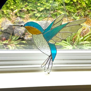 Teal and Orange Hummingbird